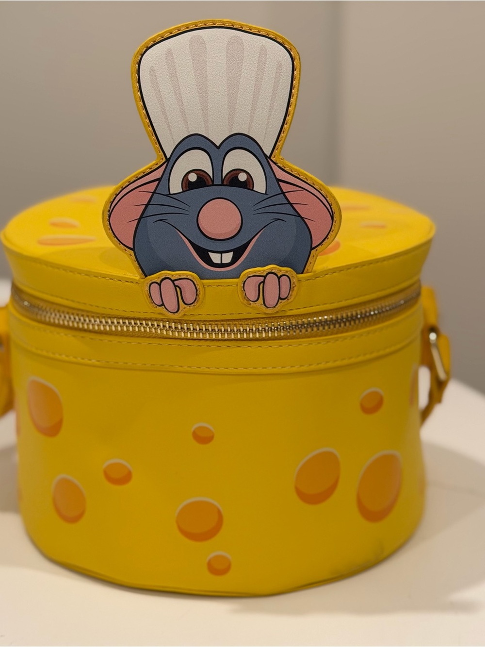 Disney Loungefly Ratatouille Remy Emile Cheese Wheel Crossbody Bag - Picture 2 of 9